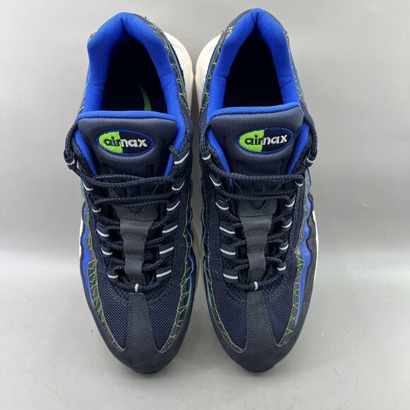 Nike Air Max 95 Premium Running Shoes Men Size 13 Blue White Comfort Sneakers - Picture 5 of 9